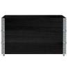 Pallet Collars 3 pcs Black 100x100 cm Solid Wood Pine | Hipo Market