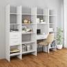 Book Cabinet White 40x35x180 cm - Stylish Storage Solution