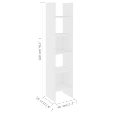 Book Cabinet White 40x35x180 cm - Stylish Storage Solution