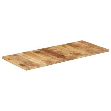 Table Top Solid Mango Wood 140x60 cm - Rustic Charm