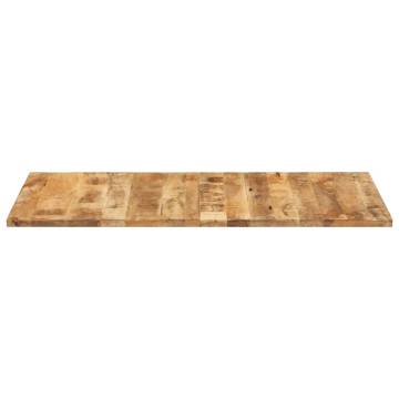 Table Top Solid Mango Wood 140x60 cm - Rustic Charm