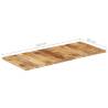 Table Top Solid Mango Wood 140x60 cm - Rustic Charm