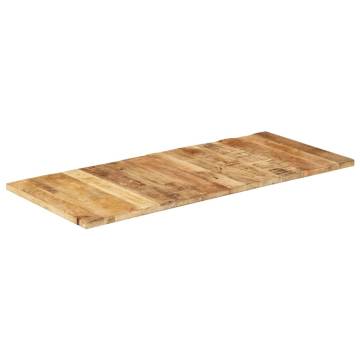 Table Top Solid Mango Wood 140x60 cm - Rustic Charm