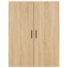 Stylish Highboard Sonoma Oak - 69.5x34x180 cm | HipoMarket