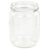 Glass Jam Jars with White & Red Lid - 48 pcs - 230ml