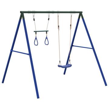 Outdoor Swing Set with Swing & Trapeze | Hipomarket