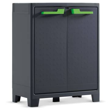 Keter Low Storage Cabinet Moby Graphite Grey | 100 cm