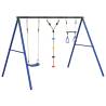 Outdoor Swing Set with Swing, Trapeze, and Ladder | Hipo Market