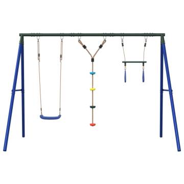 Outdoor Swing Set with Swing, Trapeze, and Ladder | Hipo Market