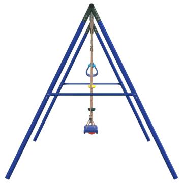 Outdoor Swing Set with Swing, Trapeze, and Ladder | Hipo Market