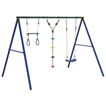 Outdoor Swing Set with Swing, Trapeze, and Ladder | Hipo Market