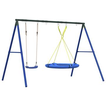 Outdoor Swing Set with Swing & Saucer Swing - Fun & Sturdy