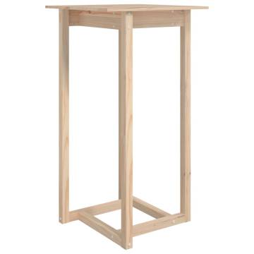 Bar Table 60x60 cm - Solid Pine Wood | Hipomarket