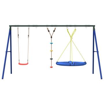 Outdoor Swing Set with Multiple Swings - Hipomarket UK