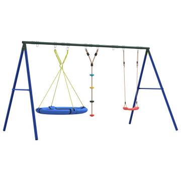 Outdoor Swing Set with Multiple Swings - Hipomarket UK