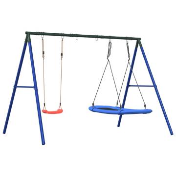 Outdoor Swing Set with Nest Swing - Fun & Durable Playtime