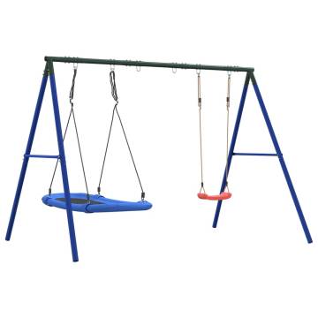 Outdoor Swing Set with Nest Swing - Fun & Durable Playtime