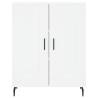 Stylish White Highboard - 69.5x34x180 cm Engineered Wood