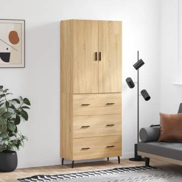 Highboard Sonoma Oak - Stylish Storage Solution | Hipo Market