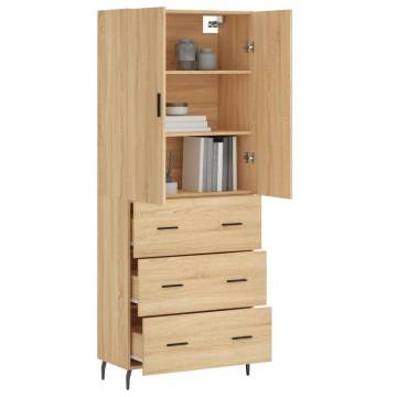 Highboard Sonoma Oak - Stylish Storage Solution | Hipo Market