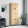  Highboard Sonoma Oak 69.5x34x180 cm Engineered Wood Colour sonoma oak Quantity in Package 1 Model 2 doors 