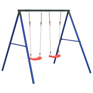 Outdoor Swing Set with 2 Swings - Sturdy & Adjustable