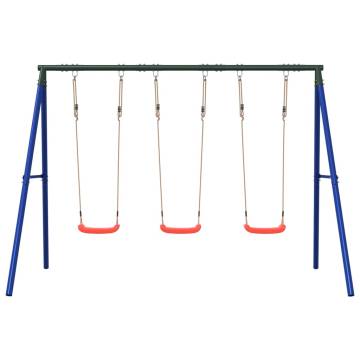 Outdoor Swing Set with 3 Swings - Safe & Durable Fun