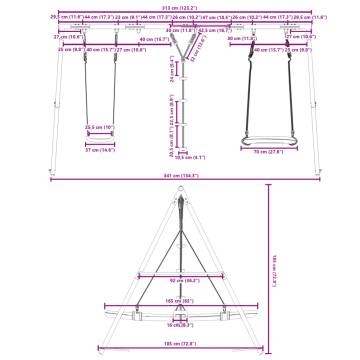 Outdoor Swing Set - Swing, Disc & Nest for Kids | Hipo Market