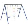 Outdoor Swing Set with Swing, Trapeze, and Ladder - Kids Fun