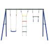 Outdoor Swing Set with Swing, Trapeze, and Ladder - Kids Fun