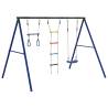 Outdoor Swing Set with Swing, Trapeze, and Ladder - Kids Fun