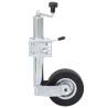 Trailer Jack Wheel 60 mm with Support Tubes & Clamps | Hipo Market