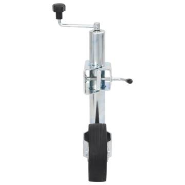 Trailer Jack Wheel 60 mm with Support Tubes & Clamps | Hipo Market