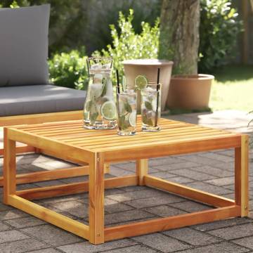 Garden Table 65x65 cm - Solid Acacia Wood | HipoMarket