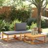 Garden Table 65x65 cm - Solid Acacia Wood | HipoMarket