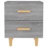 Bed Cabinet Grey Sonoma - Stylish Scandinavian Storage Solution