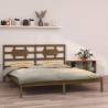  Bed Frame Honey Brown Solid Wood 160x200 cm Colour honey brown Size 160 x 200 cm 