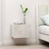 Bedside Cabinet High Gloss White 40x30x30 cm Engineered Wood Colour high gloss white Quantity in Package 1 