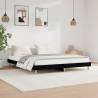  Bed Frame Black 180x200 cm Super King Engineered Wood Colour black Size 180 x 200 cm 