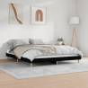 Black Bed Frame 180x200 cm Super King - Durable & Sleek Design