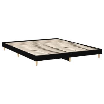 Black Bed Frame 180x200 cm Super King - Durable & Sleek Design