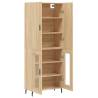 Stylish Highboard Sonoma Oak - 69.5x34x180 cm