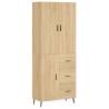 Stylish Highboard Sonoma Oak - 69.5x34x180 cm | HipoMarket UK