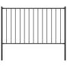  Fence Panel with Posts Powder-coated Steel 1.7x1 m Black Colour black Size 1.7 x 1 m Quantity in Package 1 