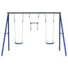 Outdoor Swing Set with Swings and Trapeze for Kids