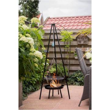 RedFire Garden Barbecue Tripod & Fire Bowl - 50cm Black