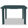 Weather-Resistant Green Garden Table - 101x68x72 cm