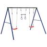 Outdoor Swing Set with Swings and Trapeze for Kids