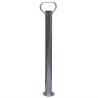 Trailer Jack Wheel 60 mm - With 2 Support Tubes & Clamps