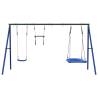 Outdoor Swing Set with Nest Swing & Trapeze for Kids